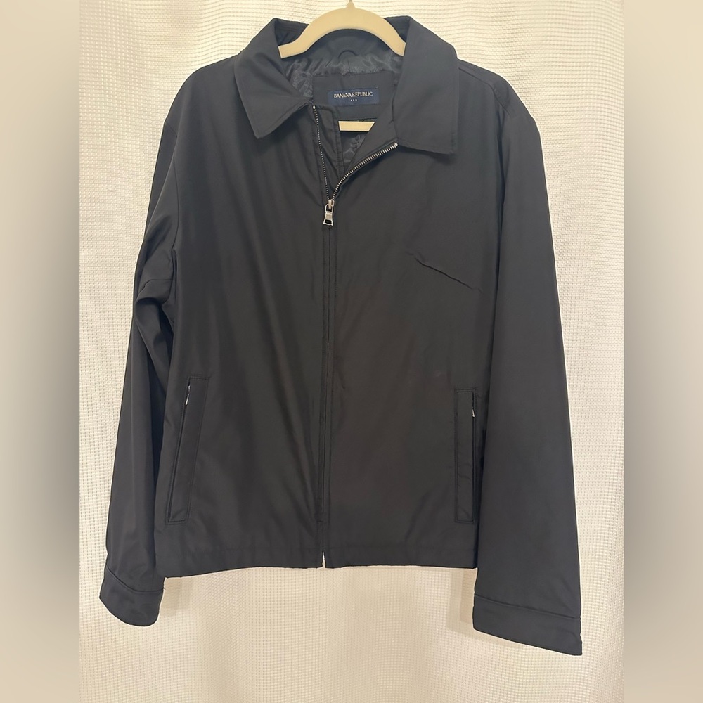 Men's Banana Republic Zip Jacket in black